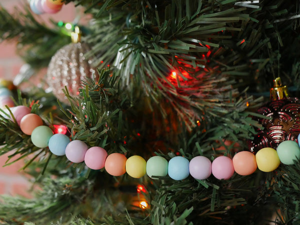 4' Wooden Bead Garland: Pastel [63285GA4] 