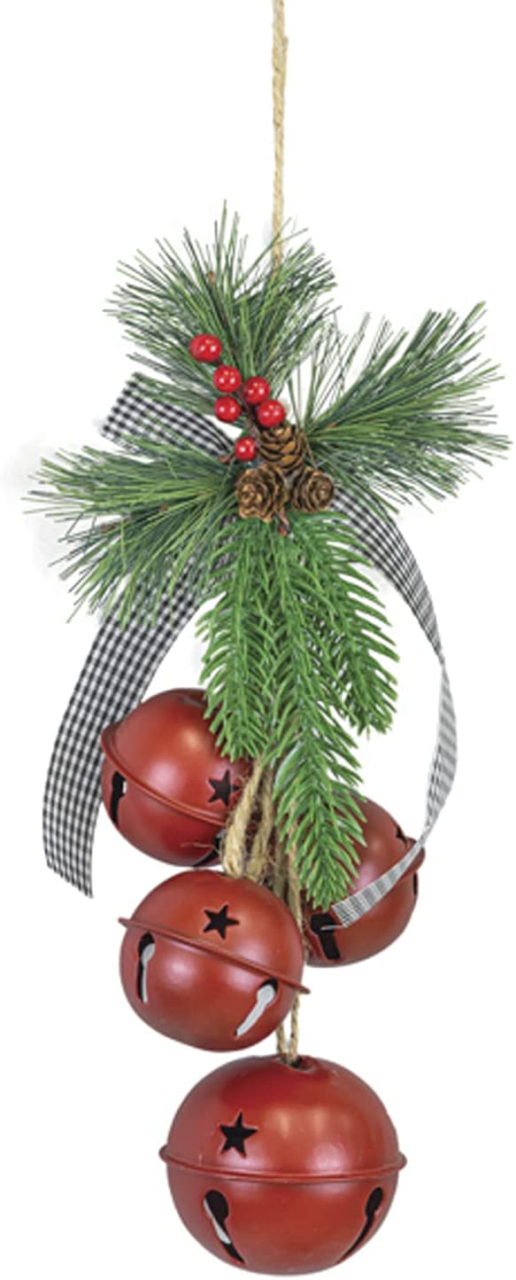 The Holiday Aisle® 4 Set Christmas Bells Rustic Hanging Bell With