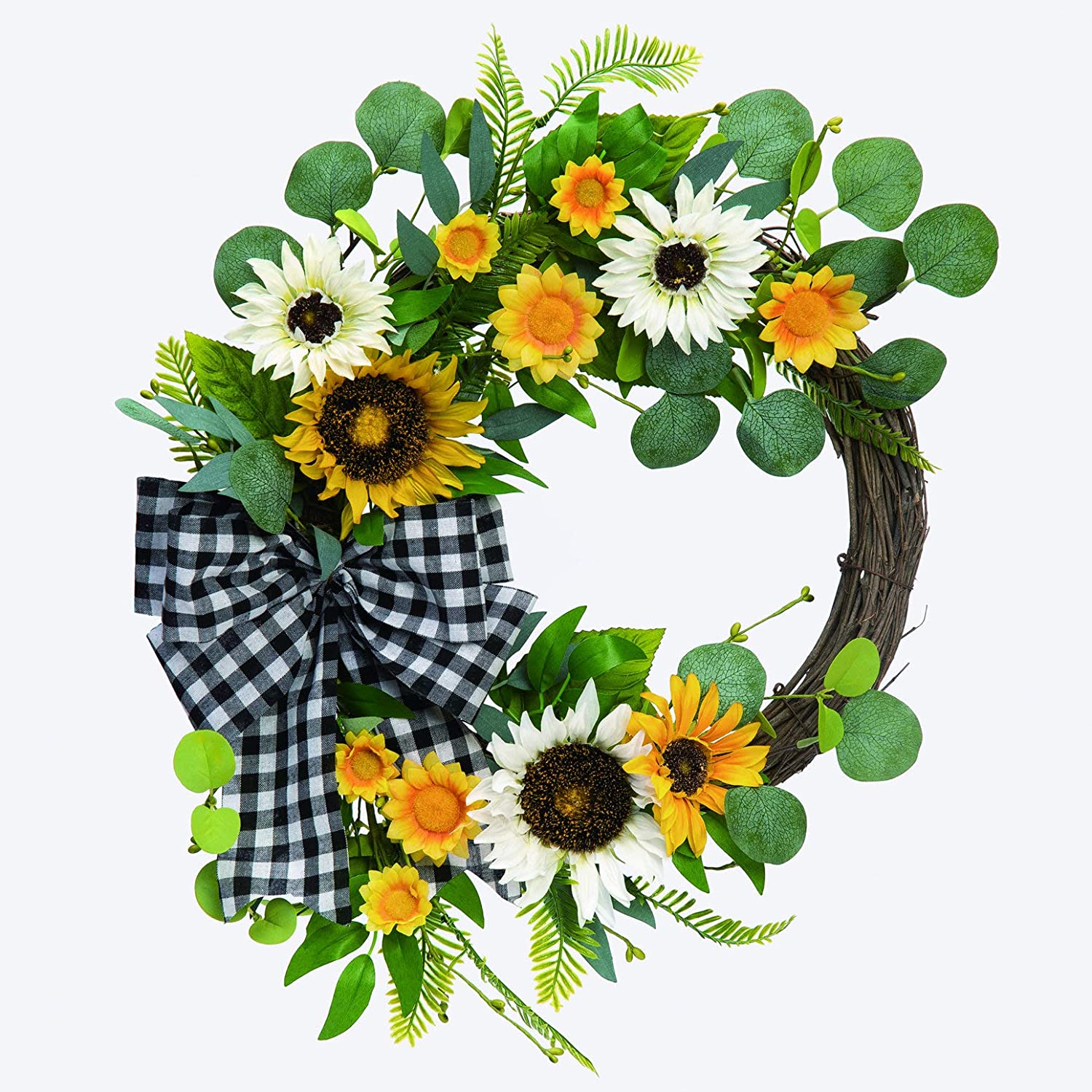 Spring Wreath for Front Door 20 inch Easter Summer Small Colorful