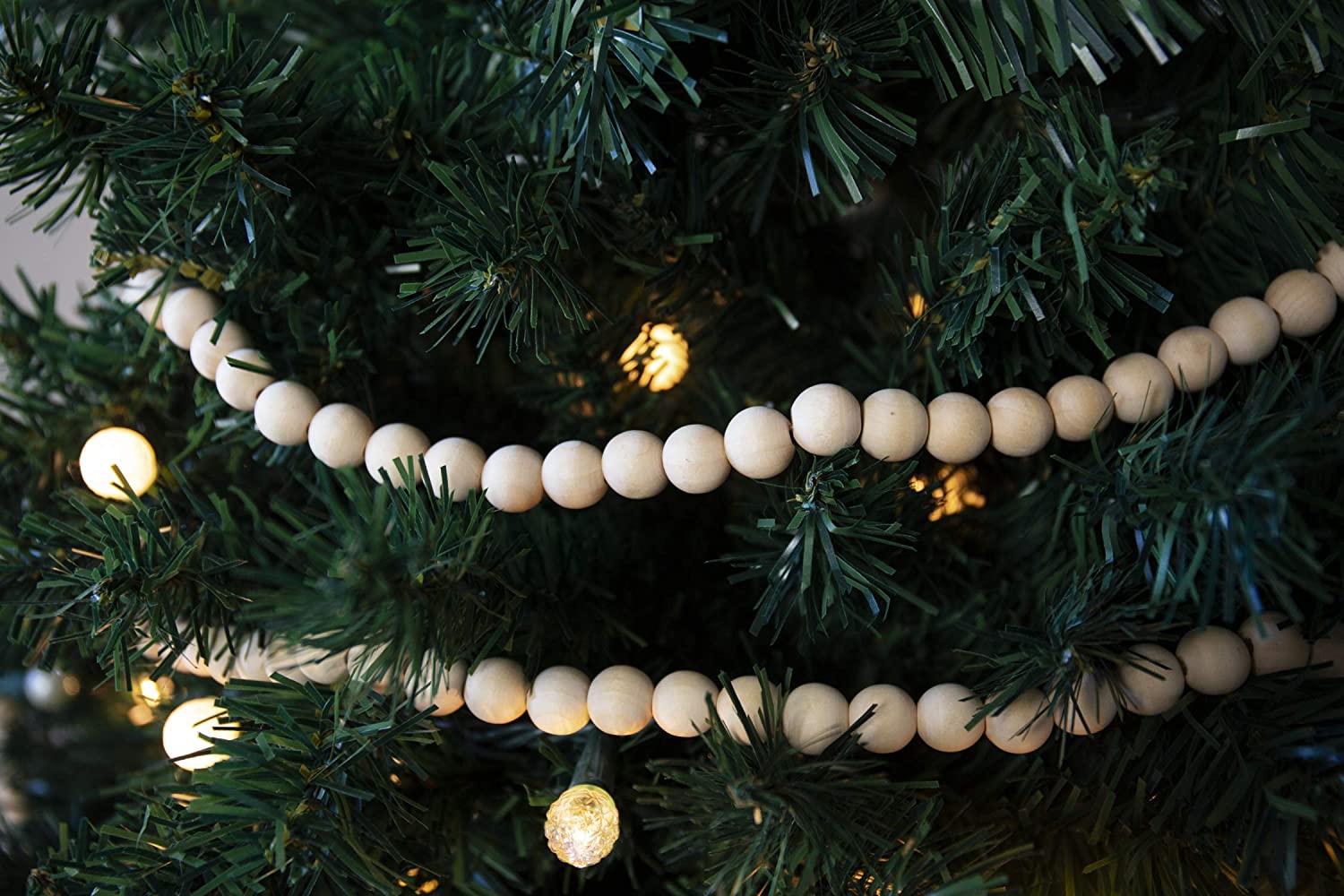 Decorating a Tree with Beaded Garland 